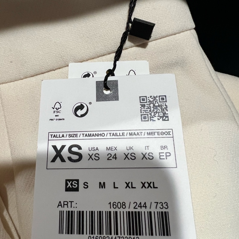 NWT ZARA HIGH-WAISTED PANTS - Picture 6 of 6